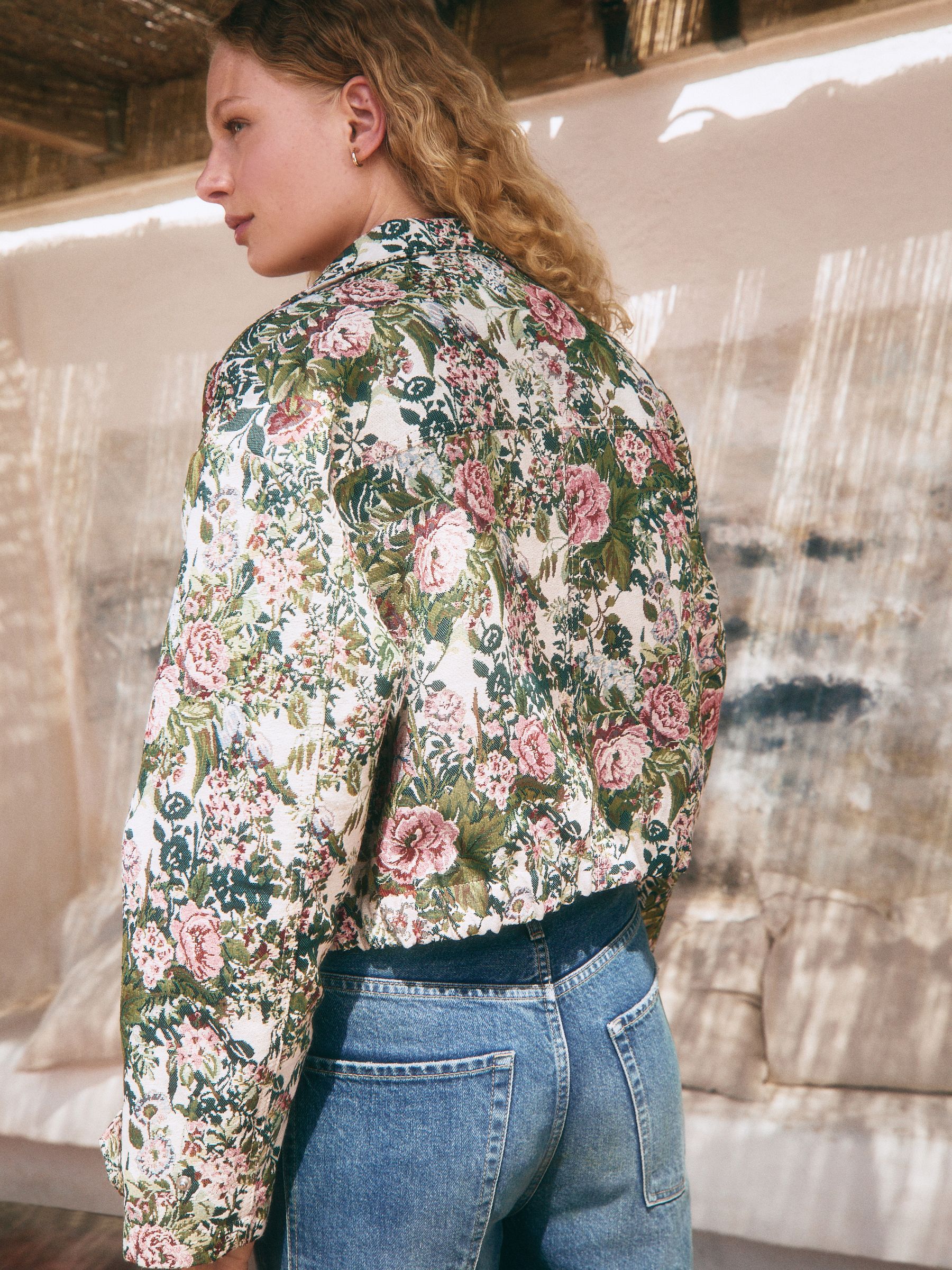 Buy Tapestry Floral Zip Through Jacket from Next USA