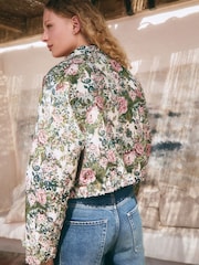 Tapeçaria Floral - Jaqueta com zíper - Imagem 3 de 9