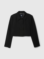 Gap Black Cropped Blazer Jacket - Image 5 of 5