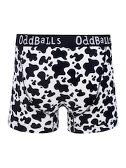 OddBalls White Cow Mens Boxer Shorts - Image 2 of 4