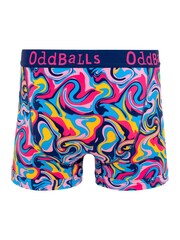 OddBalls Pink Mens Ripple Boxer Shorts - Image 2 of 4