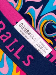 OddBalls Pink Mens Ripple Boxer Shorts - Image 3 of 4
