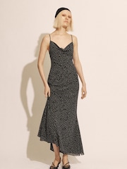 Bardot Black Monroe Cowl Neck Maxi Dress - Image 1 of 5