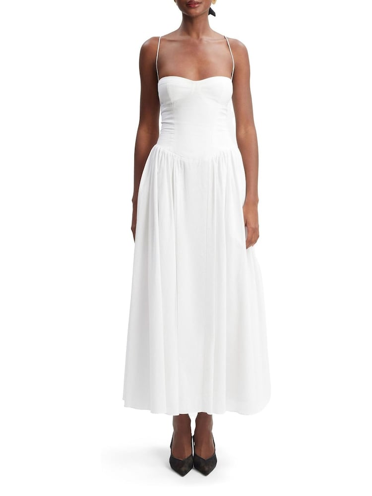 Bardot White Estie 100% Cotton Maxi Dress - Image 1 of 7
