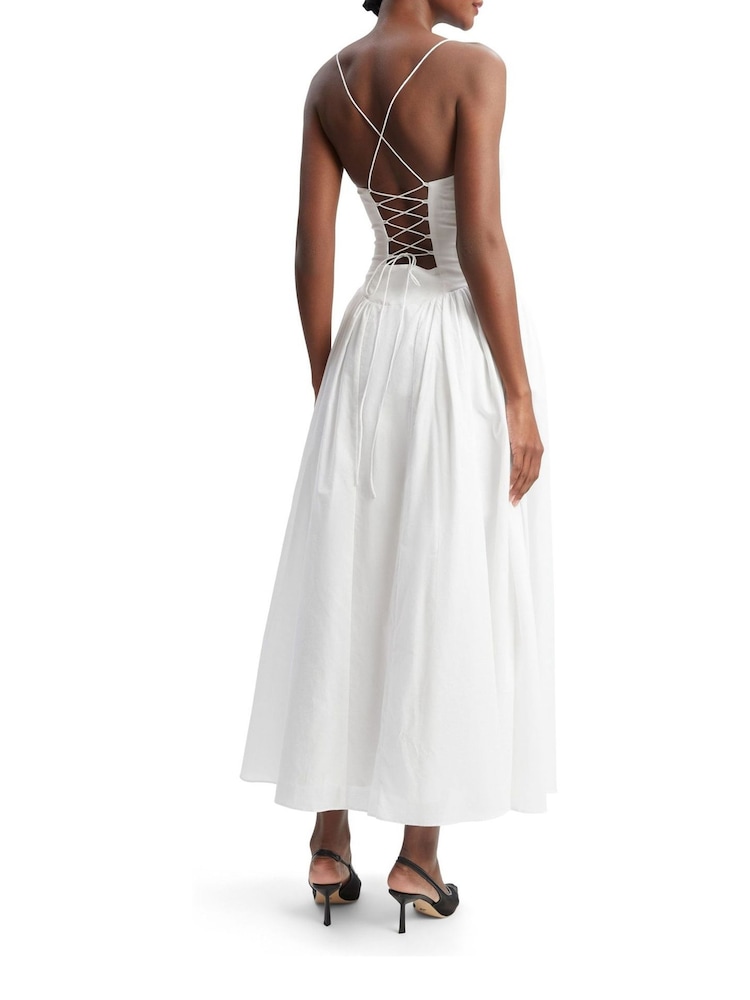 Bardot White Estie 100% Cotton Maxi Dress - Image 2 of 7