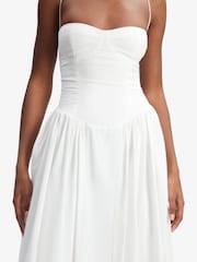 Bardot White Estie 100% Cotton Maxi Dress - Image 3 of 7