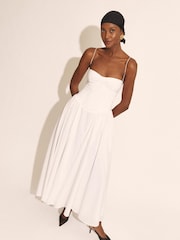 Bardot White Estie 100% Cotton Maxi Dress - Image 6 of 7