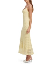 Bardot Yellow Adoni Mesh Midi Dress - Image 3 of 5