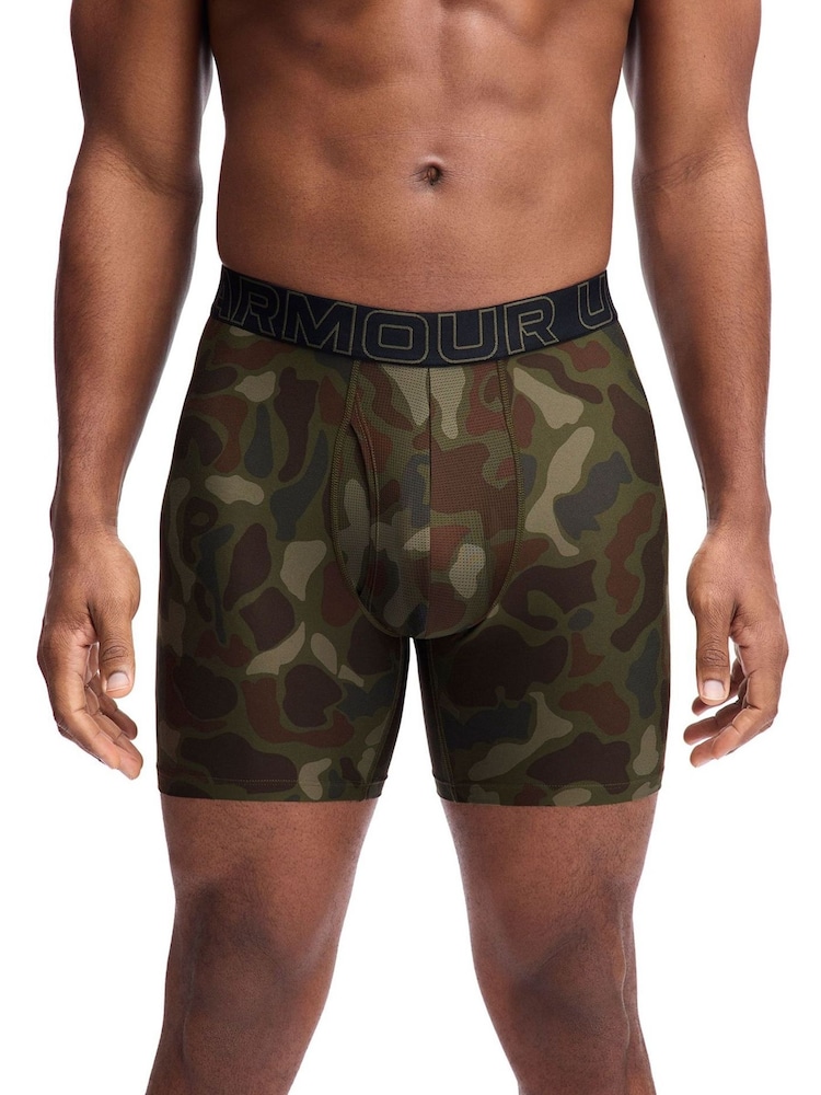 Under Armour Green Tech Print 6inch 3 Pack - Image 2 of 4