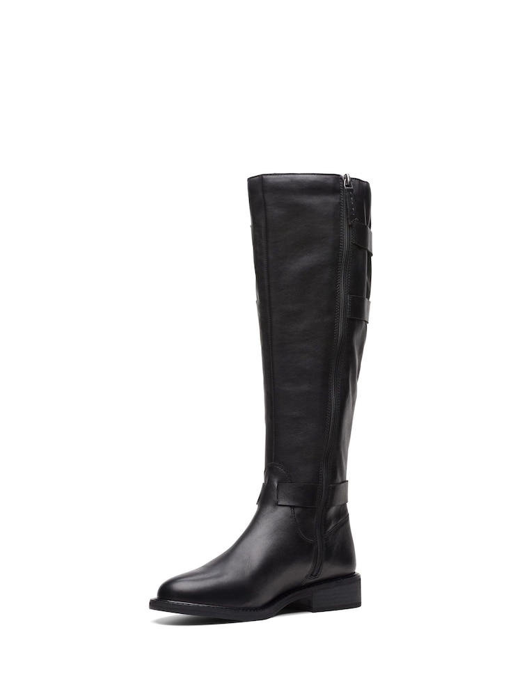 Clarks Black Leather Cologne Up Boots - Image 4 of 7