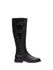 Clarks Black Leather Cologne Up Boots - Image 1 of 7