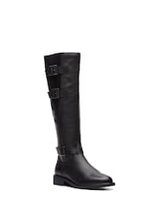 Clarks Black Leather Cologne Up Boots - Image 2 of 7
