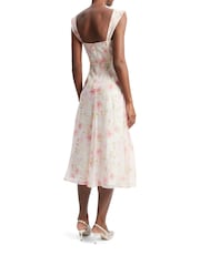 Bardot Pink Esra Printed Midi Dress - Image 2 of 6