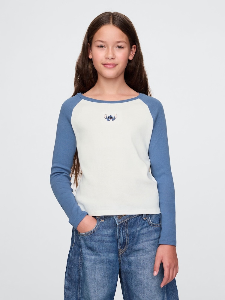 Blau/Lilo & Stitch - Gap – Disney – Langarm-T-Shirt mit Raglanärmeln(4–13 J.) - Bild 1 von 4 Blau/Lilo & Stitch - Gap – Disney – Langarm-T-Shirt mit Raglanärmeln(4–13 J.) - Bild 1 von 4
