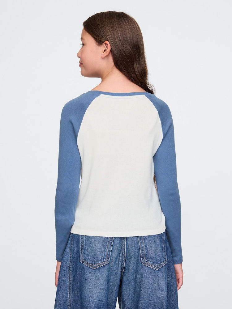 Blau/Lilo & Stitch - Gap – Disney – Langarm-T-Shirt mit Raglanärmeln(4–13 J.) - Bild 2 von 4 Blau/Lilo & Stitch - Gap – Disney – Langarm-T-Shirt mit Raglanärmeln(4–13 J.) - Bild 2 von 4