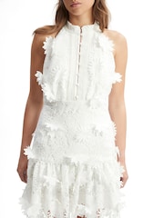 Bardot White Remy Sleeveless Lace Dress - Image 2 of 5