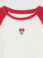 Gap Red Minnie Mouse Disney Raglan Long Sleeve T-Shirt (4-13yrs) - Image 5 of 5