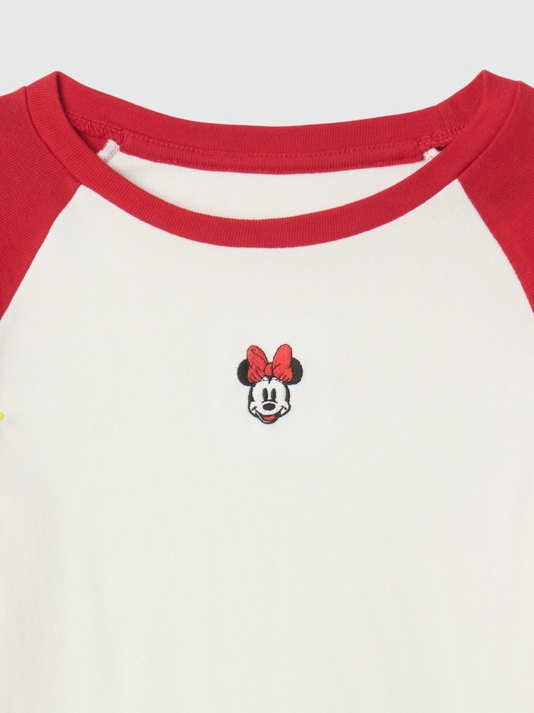 Gap Red Minnie Mouse Disney Raglan Long Sleeve T-Shirt (4-13yrs) - Image 5 of 5