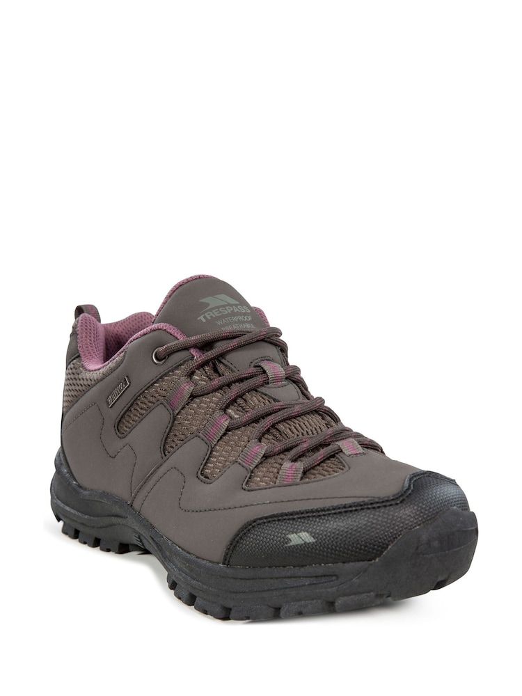 Trespass Female Mitzi Low Cut Hiking Brown Shoes - Image 1 of 3