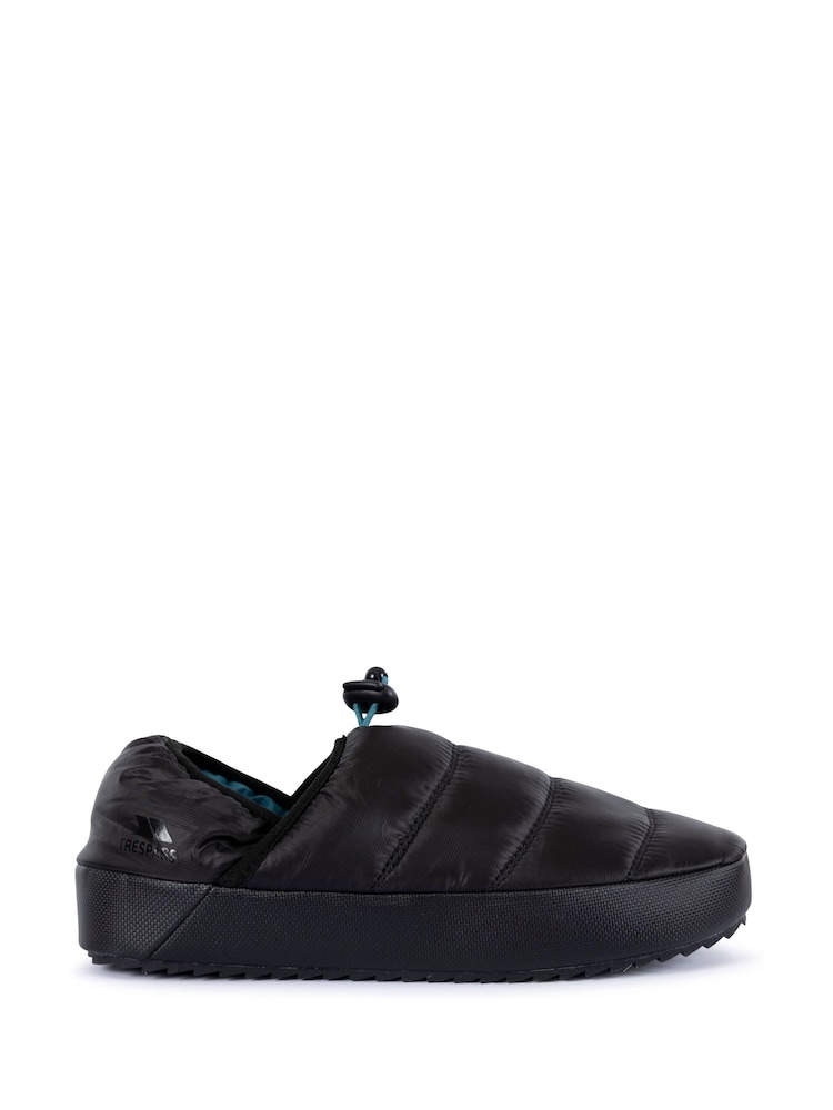 Trespass Unisex Pad Black Slippers - Image 1 of 2