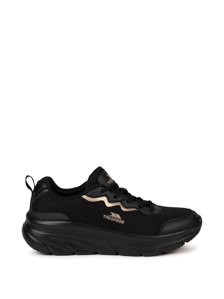 Trespass Female Ave Active Black Trainers - Image 2 of 5 Trespass Female Ave Active Black Trainers - Image 2 of 5