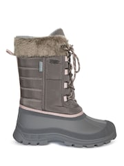 Trespass Female Grey Stavra II Snow Boots - Image 2 of 2