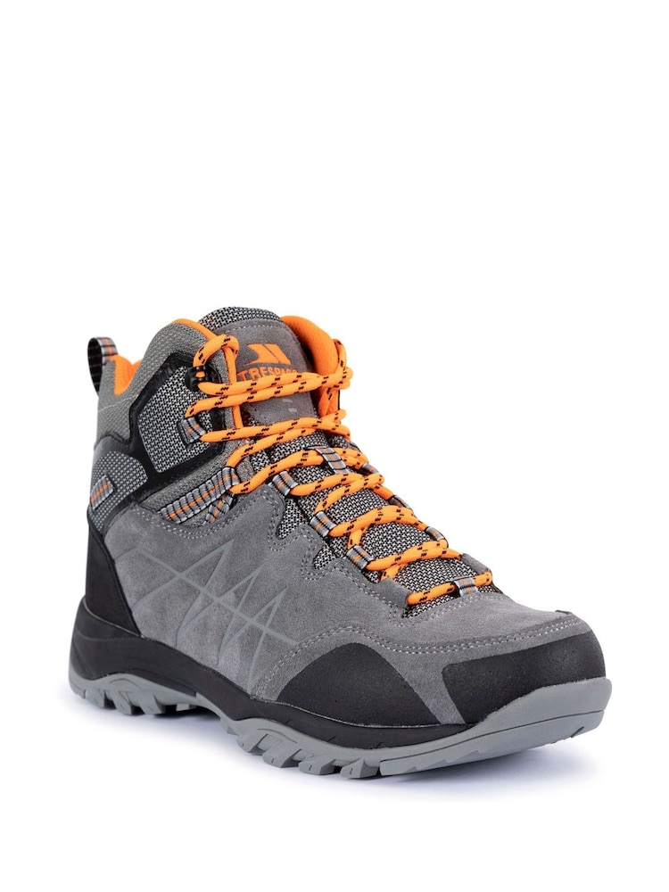 Trespass Male Grey Caelan Mid Cut Boots - Image 2 of 2