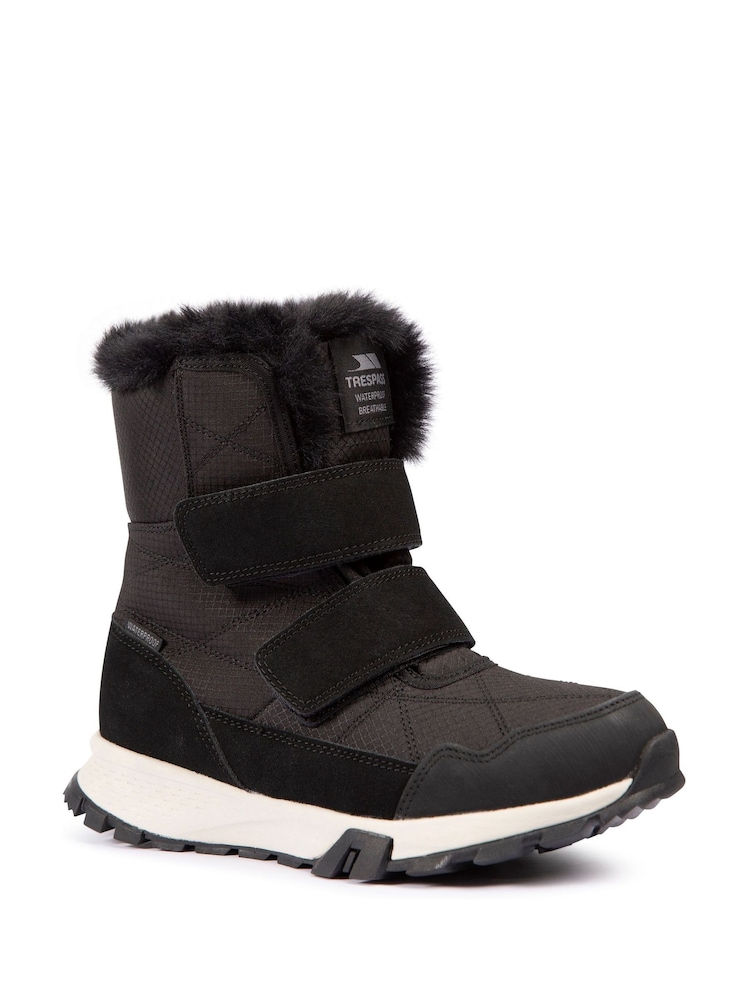 Trespass Female Eira Black Snow Boots - Image 1 of 2