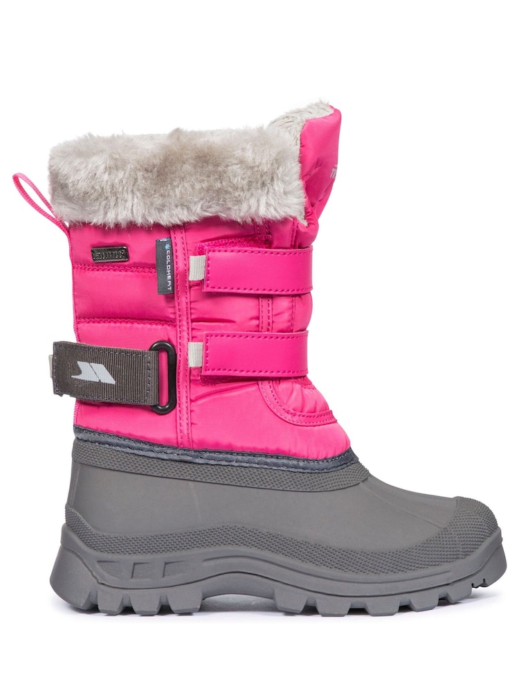 Trespass Female Pink Stroma Ii Snow Boots - Image 1 of 2 Trespass Female Pink Stroma Ii Snow Boots - Image 1 of 2
