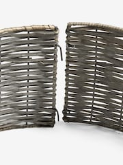 Grey Wicker Tree Skirt - Image 3 of 4