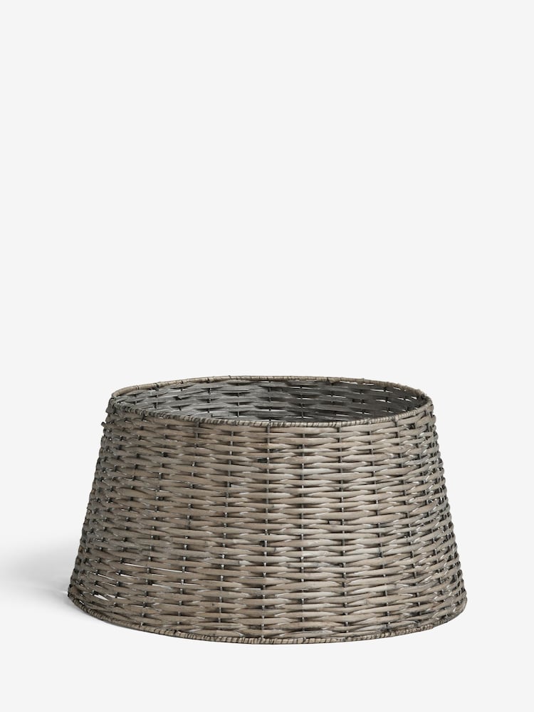 Grey Wicker Tree Skirt - Image 4 of 4