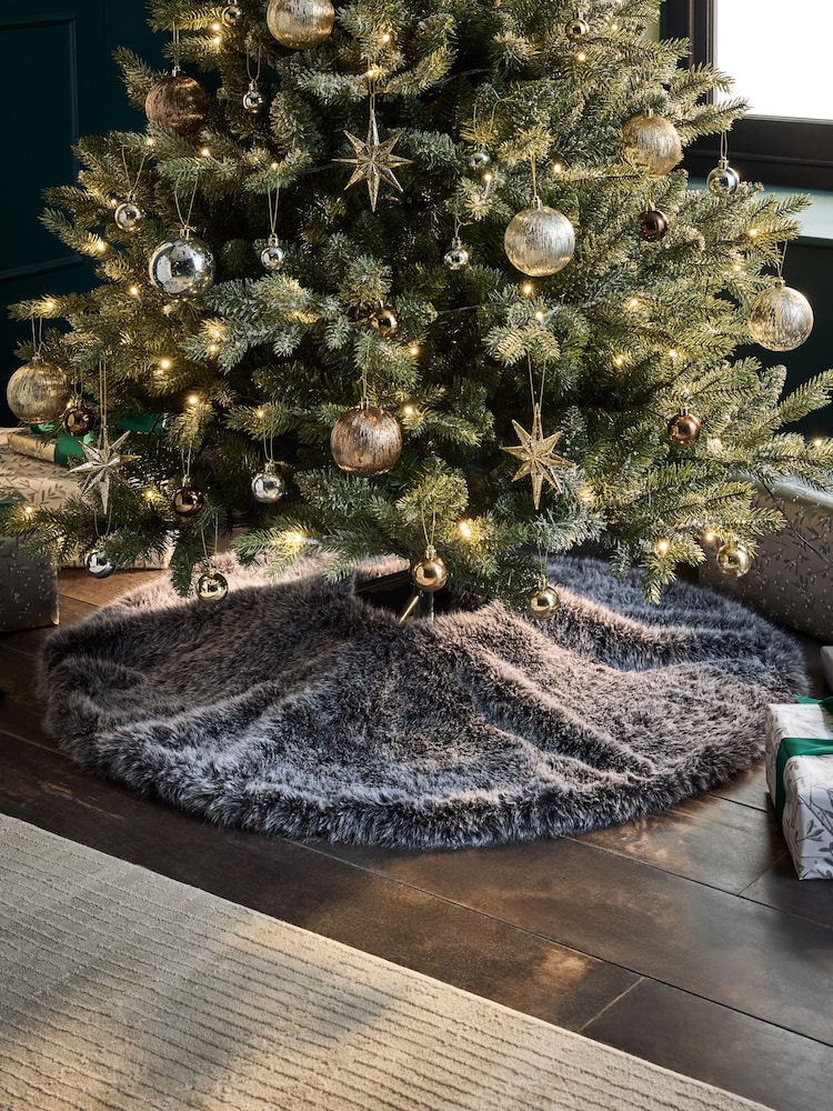 Grey Collection Luxe Faux Tree Skirt - Image 1 of 4