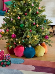 Bright Plush Bauble Tree Skirt - Image 1 of 4