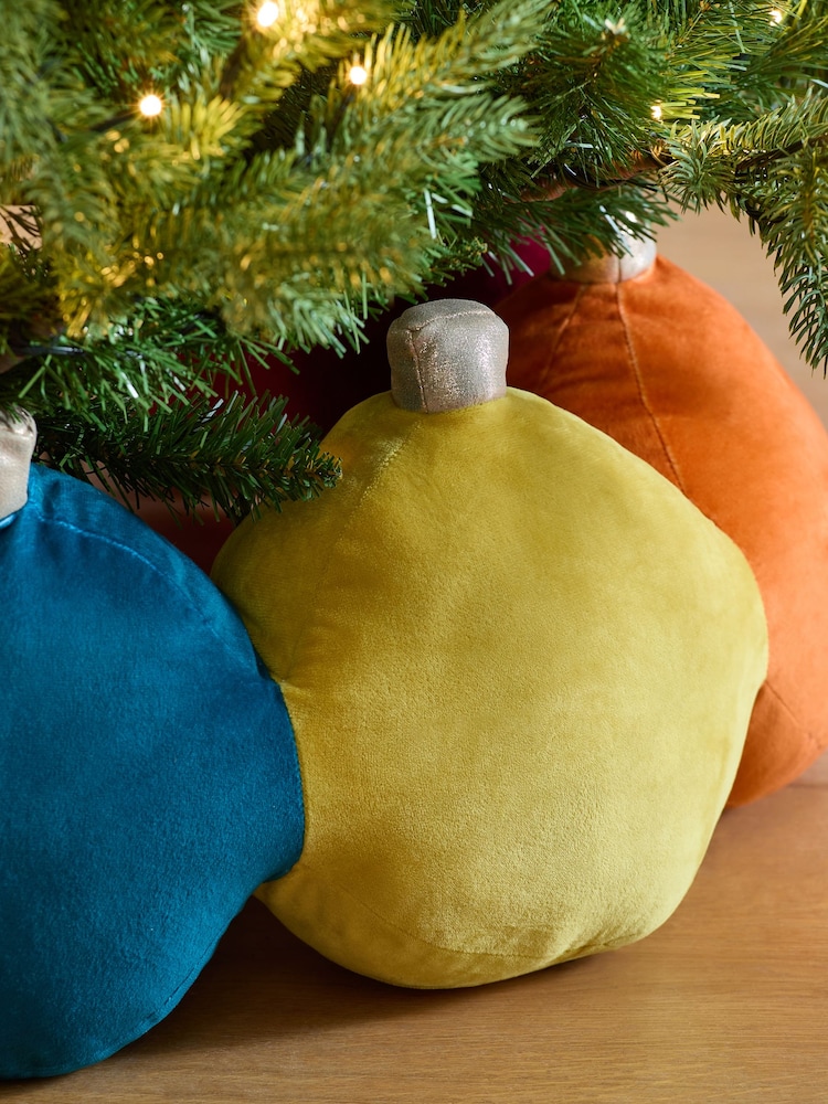 Bright Plush Bauble Tree Skirt - Image 2 of 4