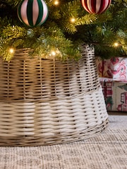 Natural Malvern Wicker Tree Skirt - Image 2 of 4