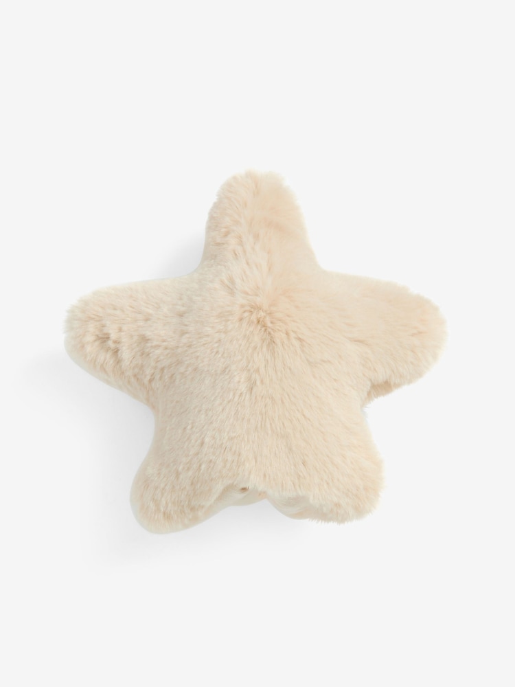Natural Faux Fur Star Christmas Tree Topper - Image 2 of 2