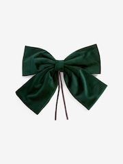 Green Velvet Christmas Bow Tree Topper - Image 5 of 5