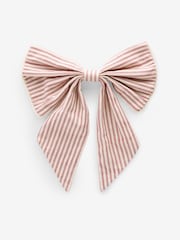 Red/White Stipey Bow Christmas Tree Topper - Image 3 of 4