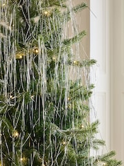 10 Pack Silver Lametta Tinsel Christmas Tree Decorations - Image 3 of 3