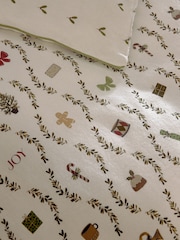 Natural Icons Christmas Brushed Duvet Cover and Pillowcase Set - Image 5 of 6