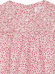 Trotters London Little White Ditsy Cherry Smocked Duck Dress - Image 2 of 2