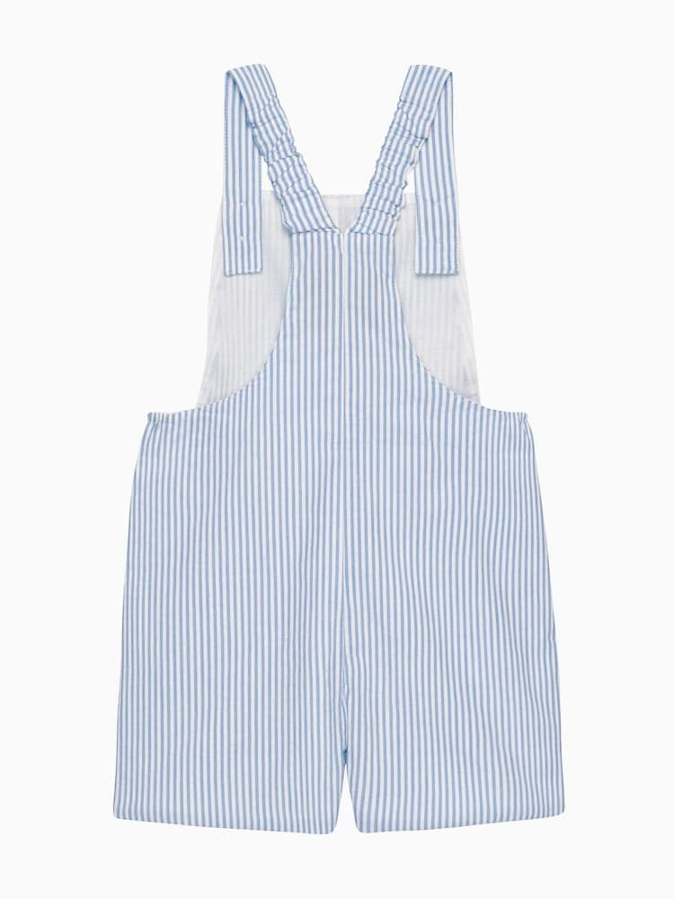 Trotters London Little Blue Lighthouse Atticus Bib 100% Cotton Shorts - Image 2 of 3