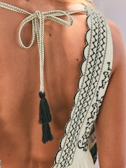 Rockett St George White Embroidered Maxi  Beach Dress - Image 5 of 9
