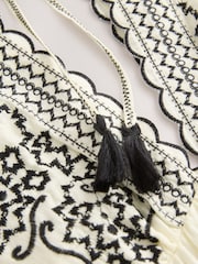 Rockett St George White Embroidered Maxi  Beach Dress - Image 9 of 9
