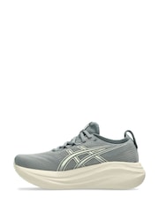 ASICS Womens Green Gel Nimbus 27 Running Trainers - Image 3 of 8