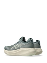 ASICS Womens Green Gel Nimbus 27 Running Trainers - Image 4 of 8