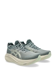 ASICS Womens Green Gel Nimbus 27 Running Trainers - Image 5 of 8
