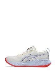 ASICS Womens Gel Cumulus 27 Runining White/Pink Trainers - Image 3 of 6