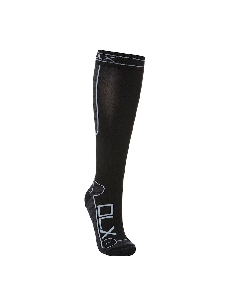 DLX Black Unisex Trapped Ultralight Ski Socks - Image 1 of 2