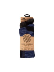 Trespass Male Blue Langdon II Ski Socks 2 Pack - Image 2 of 2